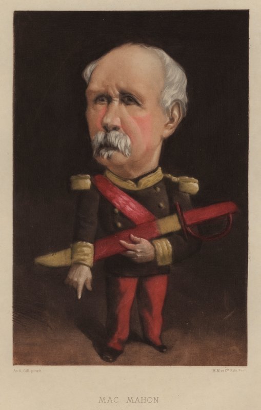 Patrice de MacMahon, Magenta hercege, francia tábornok és államférfi. alkotó: Andre Gill