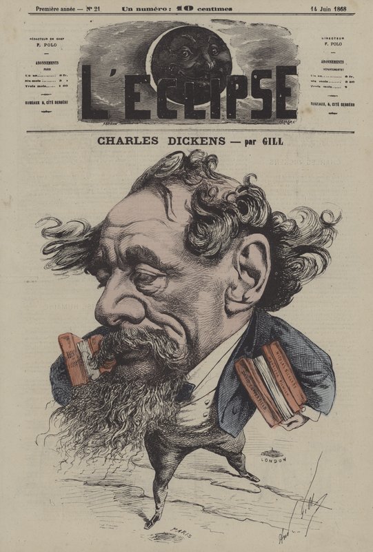 Charles Dickens és Gill alkotó: Andre Gill