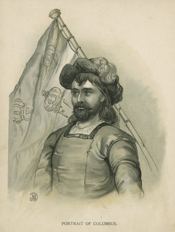 Kolumbusz Kristóf (chromolitho) alkotó: Andrew Melrose