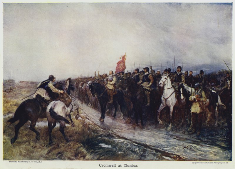 Cromwell at Dunbar (színes litó) alkotó: Andrew Carrick (after) Gow
