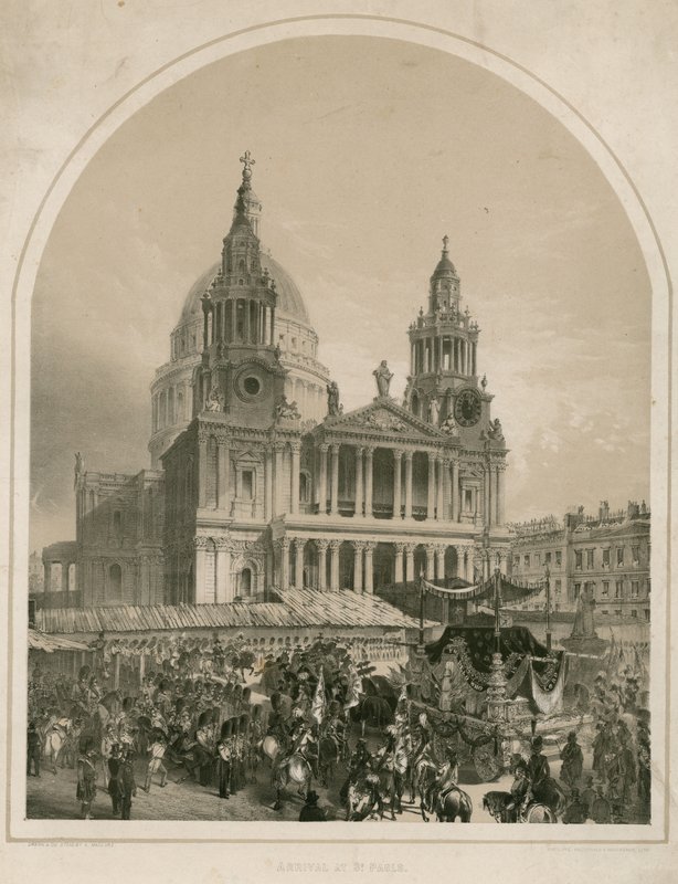Érkezés a londoni Szent Pál katedrálishoz alkotó: Andrew Maclure
