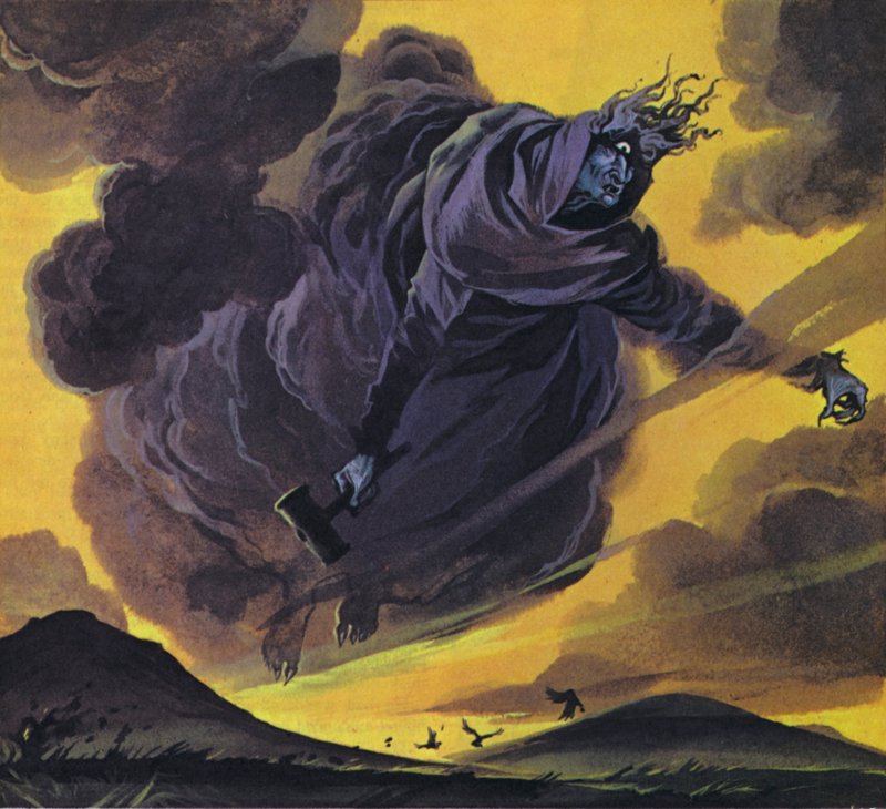 A Cailleach-Bheur (színes litográfia) alkotó: Angus McBride