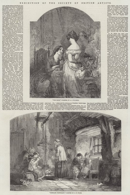 A British Artists társaságának kiállítása alkotó: Arthur Joseph Woolmer