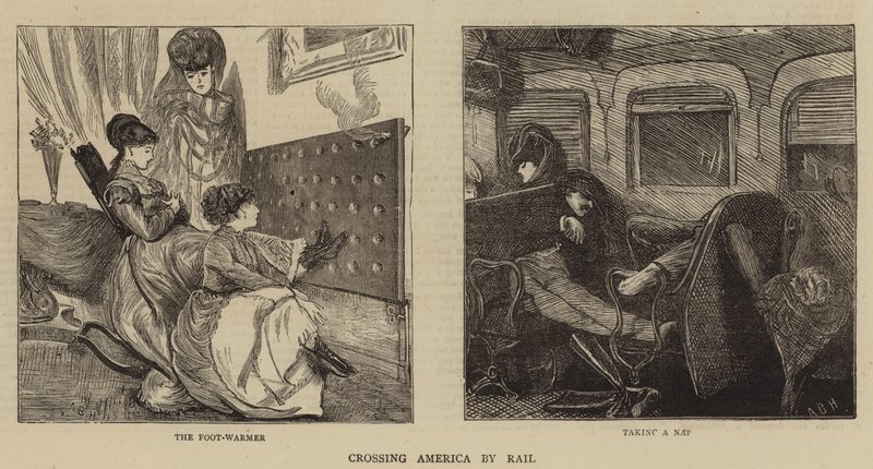 Amerika átszelése vasúton alkotó: Arthur Boyd Houghton