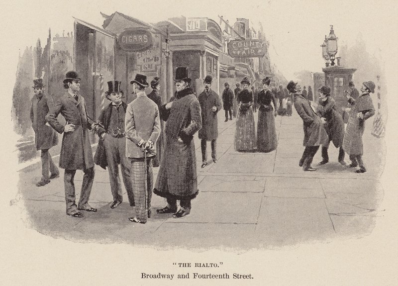 "A Rialto" (metszet) alkotó: Arthur Burdett Frost