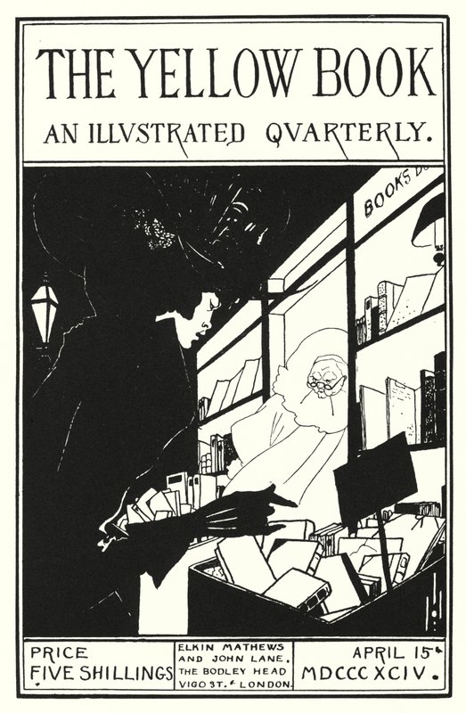 A The Yellow Book prospektus borítójának terve alkotó: Aubrey Beardsley