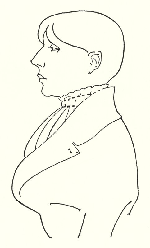Vázlatos portré saját magáról alkotó: Aubrey Beardsley