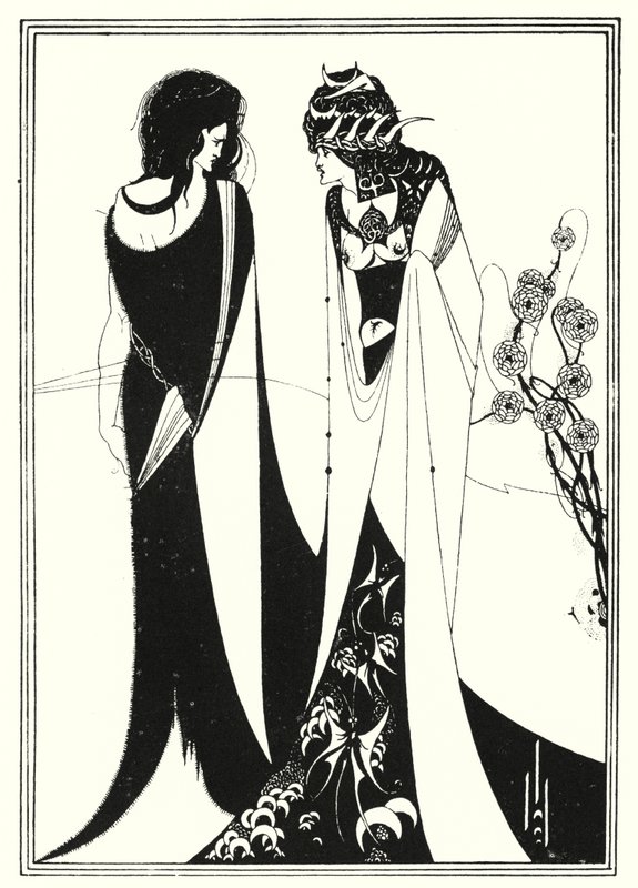 John és Salome (metszet) alkotó: Aubrey (after) Beardsley