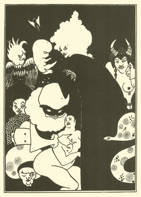 Lucian furcsa lényei (litográfia) alkotó: Aubrey (after) Beardsley
