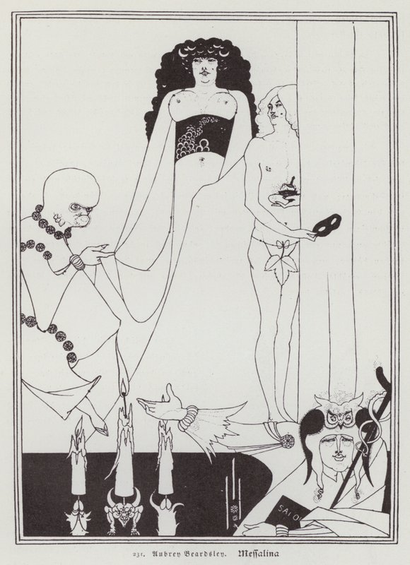 Messalina (tagok) alkotó: Aubrey (after) Beardsley
