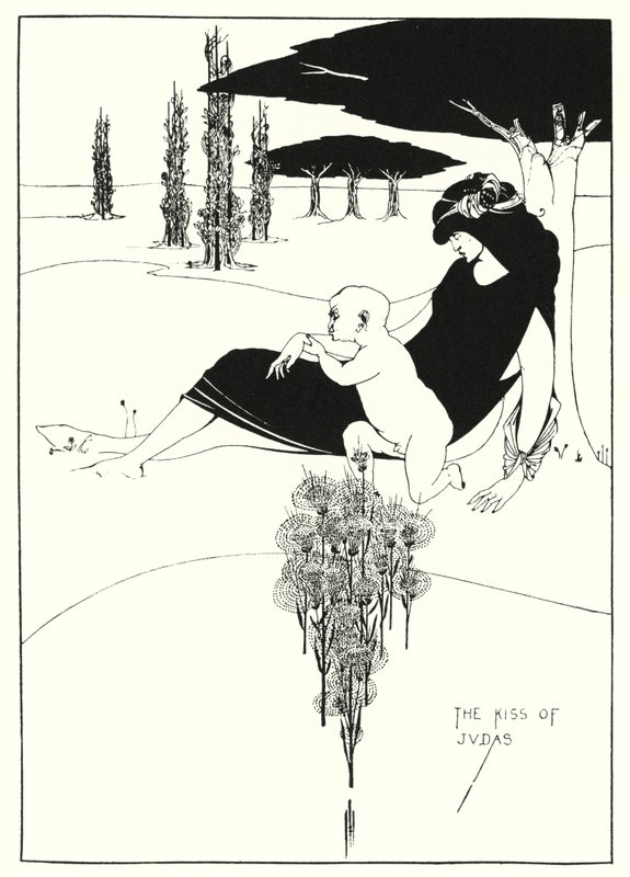 Júdás csókja (metszet) alkotó: Aubrey (after) Beardsley