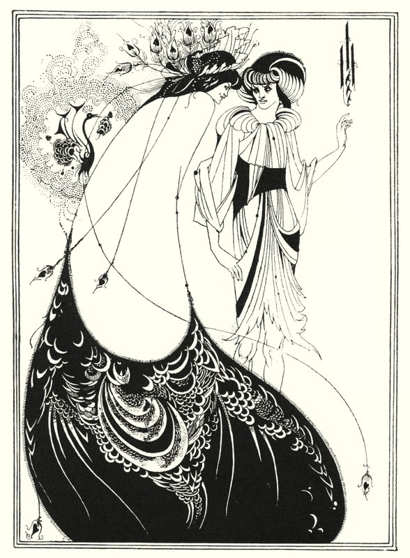 A páva szoknya (metszet) alkotó: Aubrey (after) Beardsley
