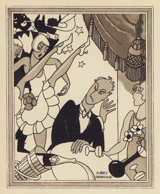 Kabaré show (litho) alkotó: Aubrey Hammond