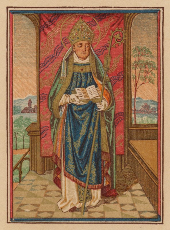 Szent püspök (kromolit) alkotó: Austrian School