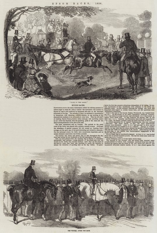 Epsom Races, 1856 alkotó: Benjamin Herring