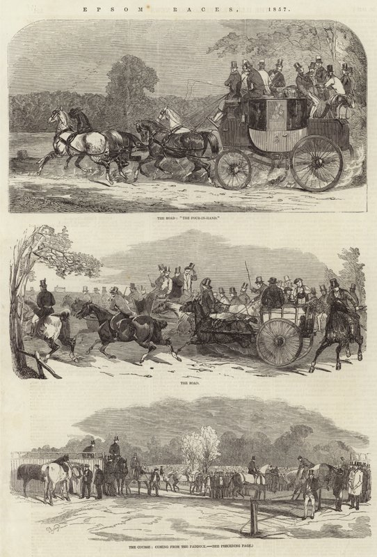 Epsom Races, 1857 alkotó: Benjamin Herring