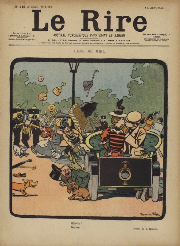 Illusztráció Le Rire alkotó: Benjamin Rabier