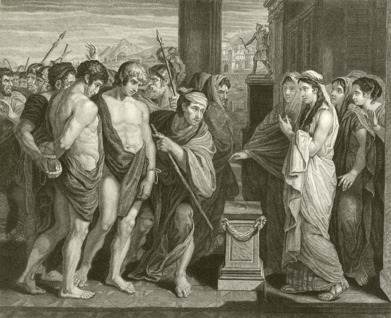 Pylades és Oresztész alkotó: Benjamin West