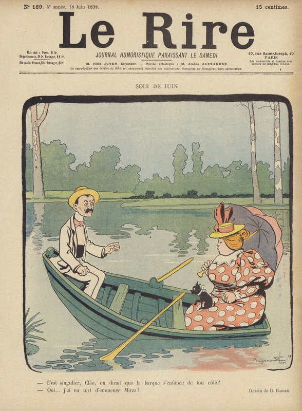 Illusztráció Le Rire alkotó: Benjamin Rabier