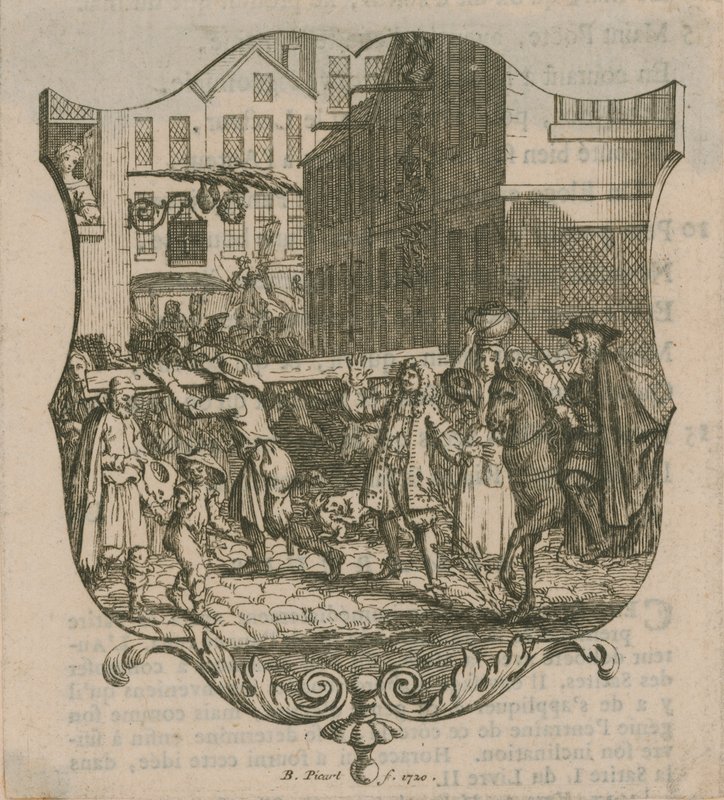 Egy londoni jelenet, 1720-ban alkotó: Bernard Picart