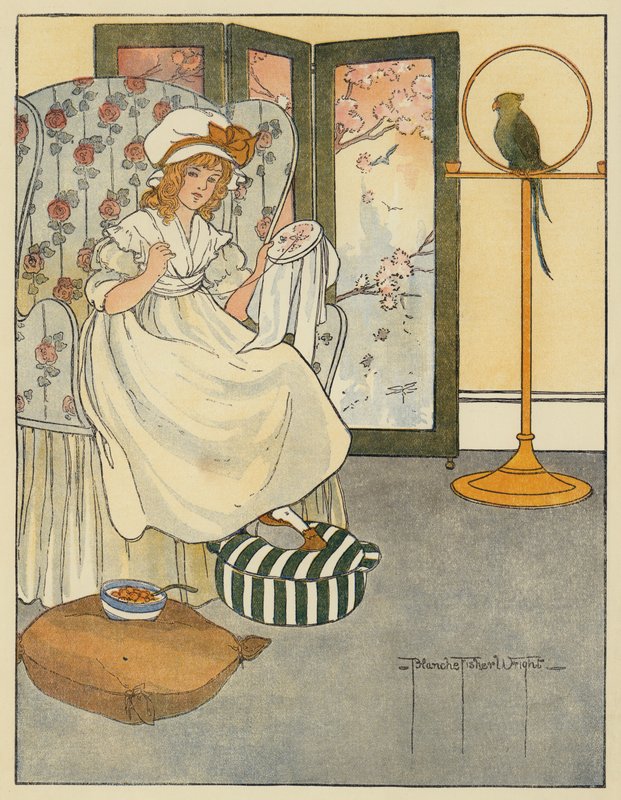 Göndör zárak alkotó: Blanche Fisher Wright