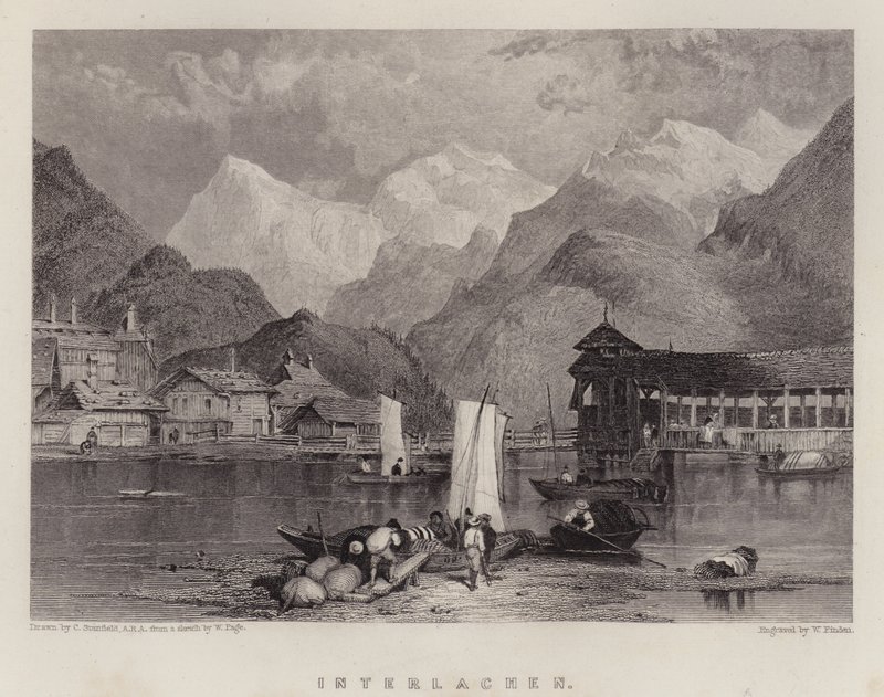 Interlachen (színes litho) alkotó: C. (after) Stanfield