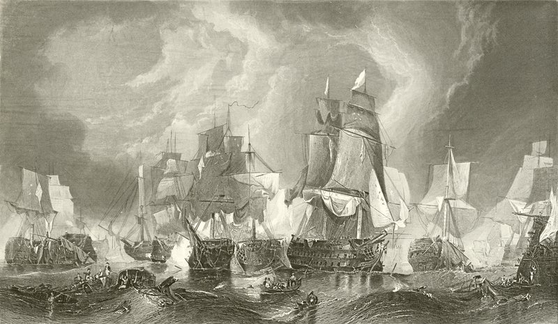 A trafalgari csata alkotó: C. Stanfield