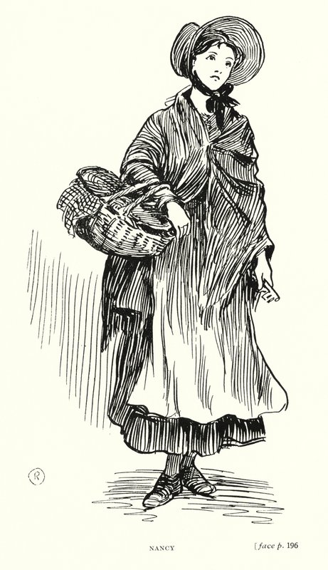 Dickens karakter: Nancy (litho) alkotó: Captain Edward Henry Handley Read