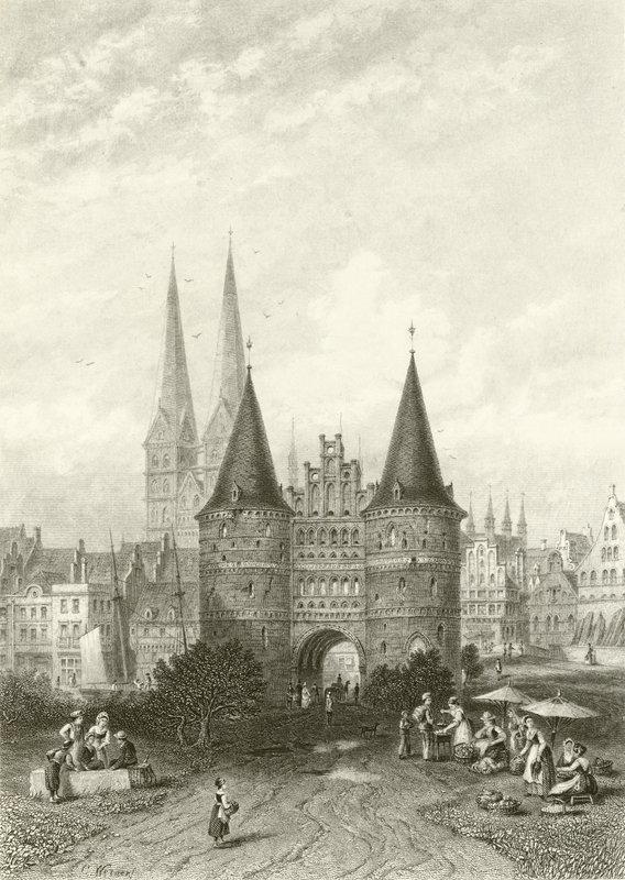 A Holstein-kapu, Lübeck alkotó: Carl Friedrich Heinrich Werner