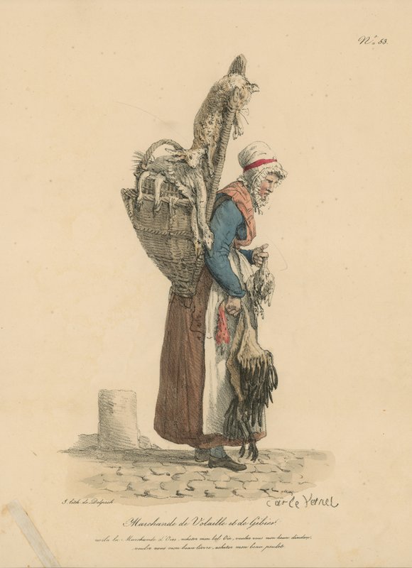 Baromfi- és vadkereskedő alkotó: Carle Vernet