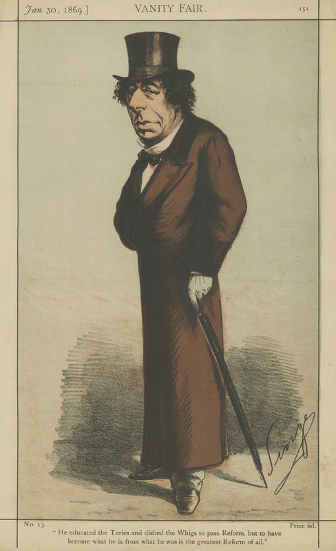 A tiszteletreméltó Benjamin Disraeli alkotó: Carlo Pellegrini