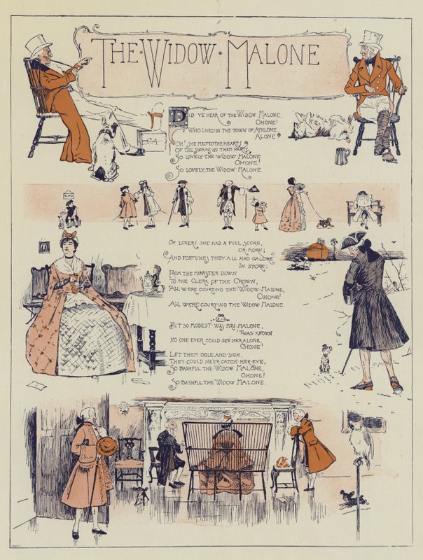 Az özvegy Malone, Charles Lever alkotó: Cecil Charles Windsor Aldin