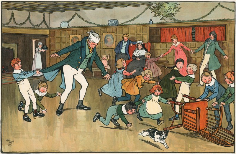 Karácsonyi mulatság alkotó: Cecil Charles Windsor Aldin