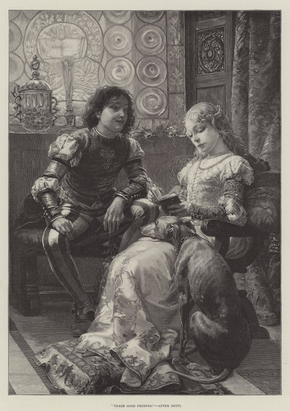Három jó barát alkotó: Cesare Auguste Detti