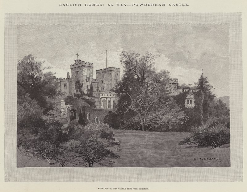 Powderham kastély alkotó: Charles Auguste Loye