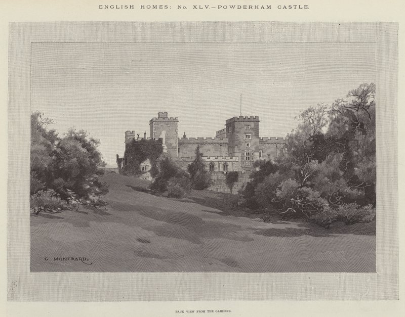 Powderham kastély alkotó: Charles Auguste Loye