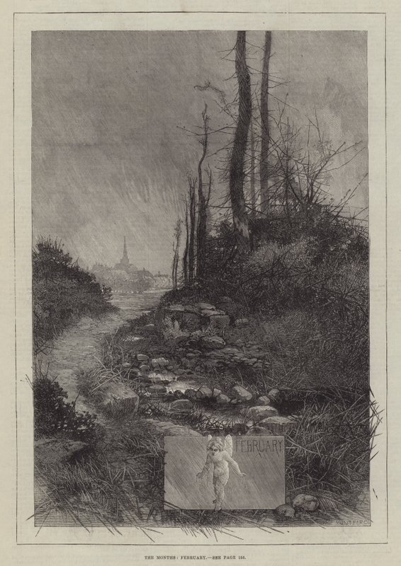 A hónapok, február alkotó: Charles Auguste Loye