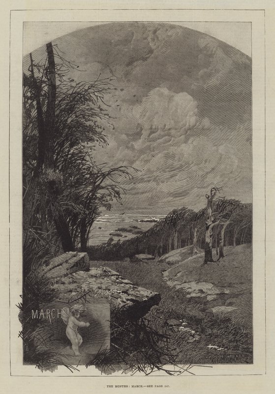 A hónapok, március alkotó: Charles Auguste Loye