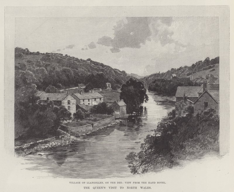 A királynő észak-walesi látogatása alkotó: Charles Auguste Loye