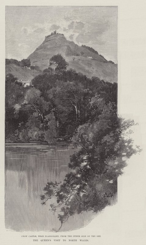 A királynő látogatása Észak-Walesben alkotó: Charles Auguste Loye