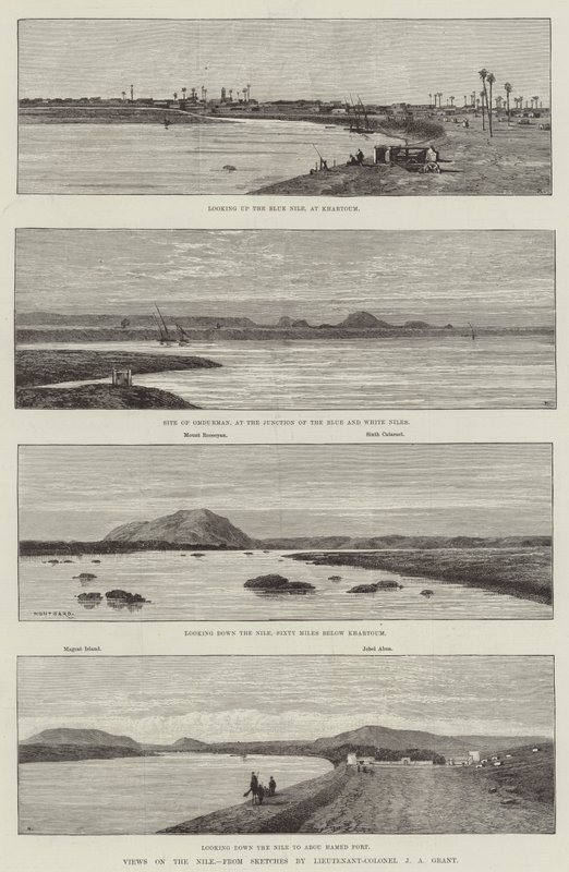 Kilátás a Nílusra alkotó: Charles Auguste Loye
