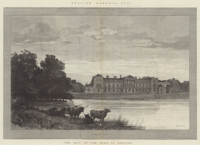 Woburn apátság, Bedford hercegének székhelye alkotó: Charles Auguste Loye