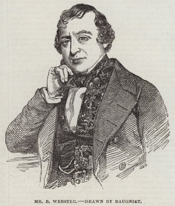B Webster úr alkotó: Charles Baugniet