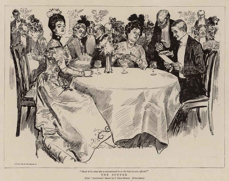A vacsora alkotó: Charles Dana Gibson