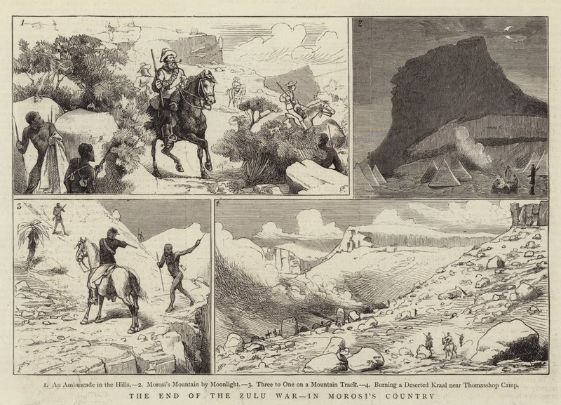 A zulu háború vége, Morosi országában alkotó: Charles Edwin Fripp