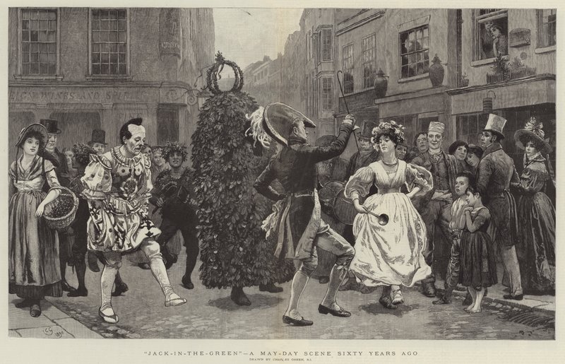 Jack-in-the-Green, egy május elsejei jelenet hatvan évvel ezelőtt alkotó: Charles Green