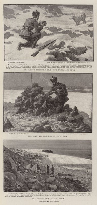 Dr. Nansen és Mr Jackson a Fehér Északon alkotó: Charles J. Staniland