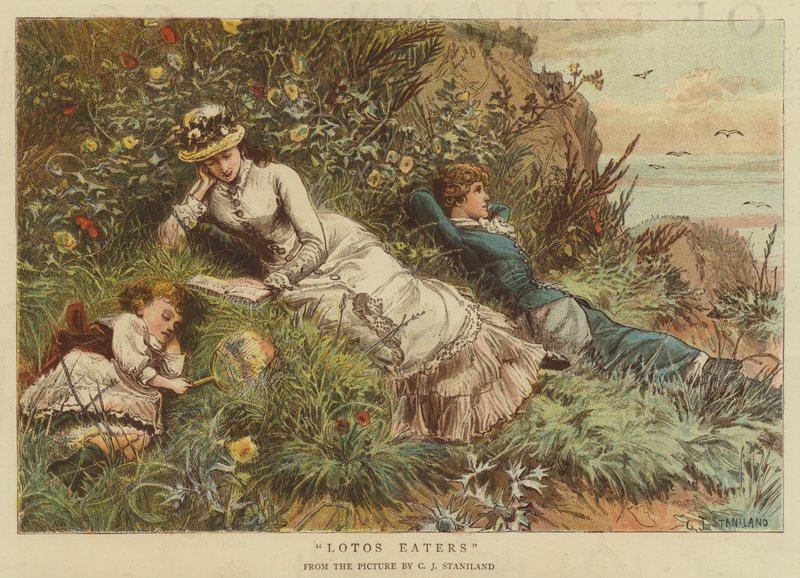 Lotos Eaters (chromolitho) alkotó: Charles J. Staniland