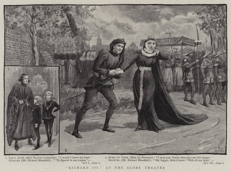 III. Richárd, a Globe Színházban alkotó: Charles J. Staniland