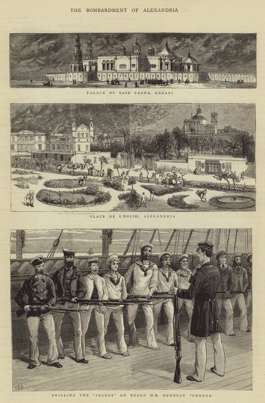 Alexandria bombázása alkotó: Charles J. Staniland